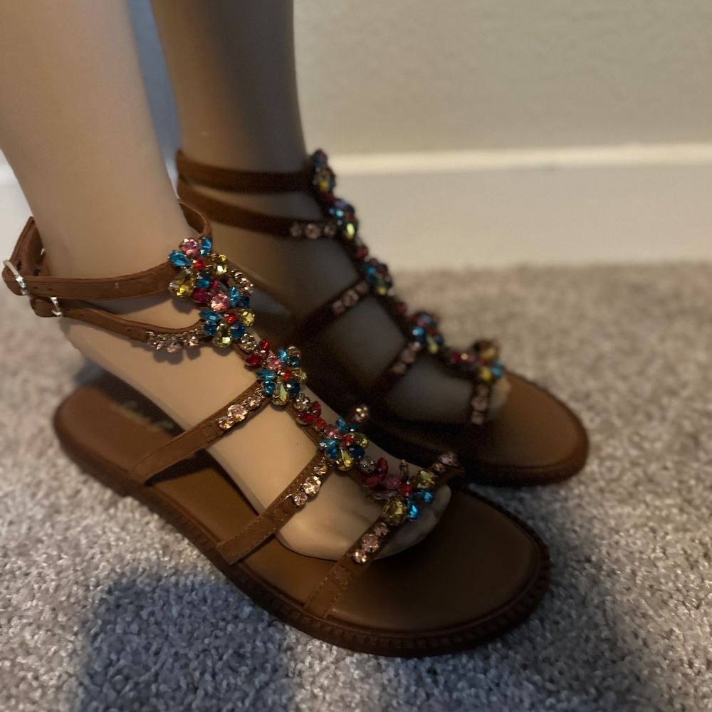 jeweled sandals